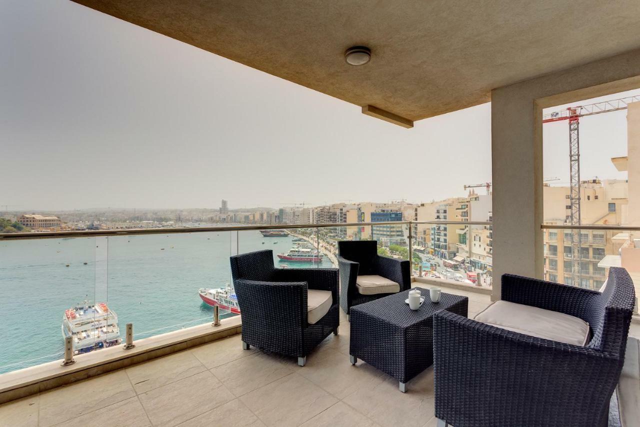 Contemporary, Luxury Apartment With Valletta And Harbour Views Sliema Zewnętrze zdjęcie